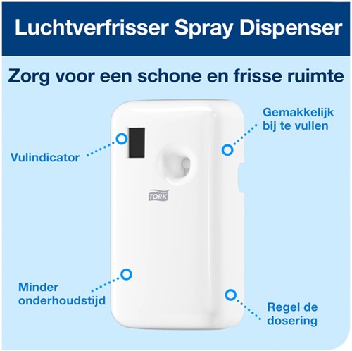 Luchtverfrisser dispenser Tork A1 Airbox Elevation wit 562000-2