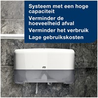 Toiletpapier Tork T2 Advanced Jumbo klein 2-laags 170 meter wit pak à 12 rol 120280-2