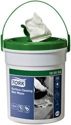 Reinigingsdoek Tork W15 Premium emmer 1-laags 58 vel wit 190594 | afname per 4 stuks