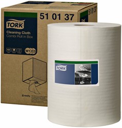 Reinigingsdoek Tork W2 Premium 1-laags 152 meter wit 510137