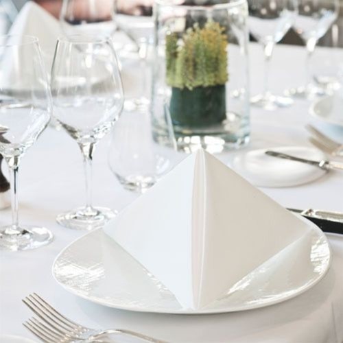 Dinerservet Tork Linstyle Premium 1/8 vouw 1-laags 390x390mm 50 vel wit 478145-3