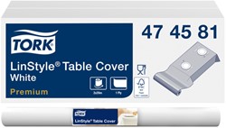 Tafellaken Tork LinStyle®  1 laags duurzaam 20mtr x 120cm wit 474581