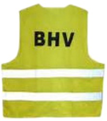 Veiligheidshesje 'BHV' geel maat XXL