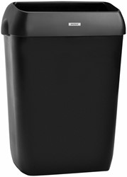 Afvalbak Katrin open inworp 50 liter zwart 92285 | afname per 2 stuks