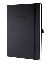 Notitieboek Sigel Conceptum Pure A4 blanco omslag zwart