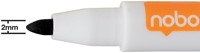 Whiteboard marker Nobo mini met magneet en wisser 6-delig assorti-3