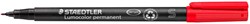 Permanent marker Staedtler Lumocolor 313 SF rood