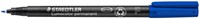 Permanent marker Staedtler Lumocolor 318 F blauw