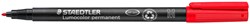 Permanent marker Staedtler Lumocolor 317 M rood