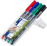 Permanent marker Staedtler Lumocolor 318 F 4-delig assorti-2