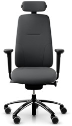 Bureaustoel RH Logic 220 rug en zitting antraciet