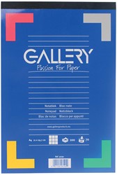 Schrijfblok Gallery A4 ruit 5mm 100 vel