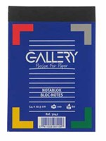 Schrijfblok Gallery A6 ruit 5mm 100 vel
