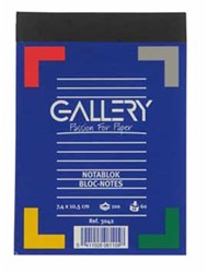 Schrijfblok Gallery A6 ruit 5mm 100 vel