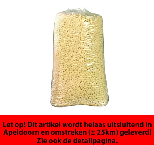 Opvulchips cremekleurig 500 liter biologisch afbreekbaar volgens EN13432
