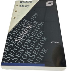 Agenda calendarium 2027 Succes Senior 1 dag per pagina cremekleurig in cellofaan XSQ1C.27