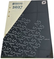 Agenda calendarium 2027 Succes A5 14,8x21cm 7 dagen per 2 pagina's cremekleurig in cellofaan XEQ7C.27