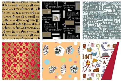 Sinterklaaspapier 200x70cm 80 grams assorti
