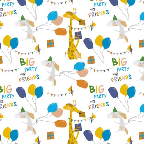 Cadeaupapier Kangaro 70x200cm Kind assorti-3