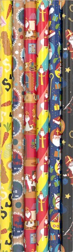 Sinterklaaspapier 200x70cm assorti-2