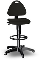 Werkplaatsstoel Bimos Isitec hoog soft pur voetring met glijders-2