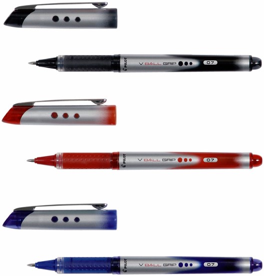 Fysica Expliciet Contour Rollerpen Pilot V-Ball grip VBG-7 zwart 0.7mm.