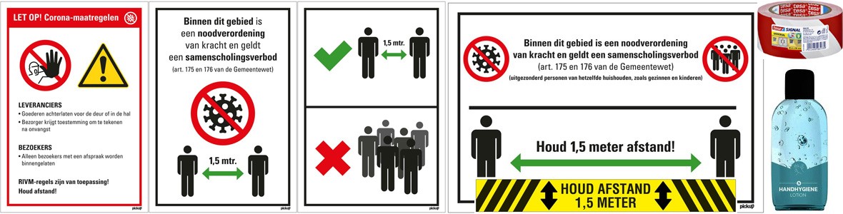 Richt uw kantoor vast in op de 1,5 meter regel!