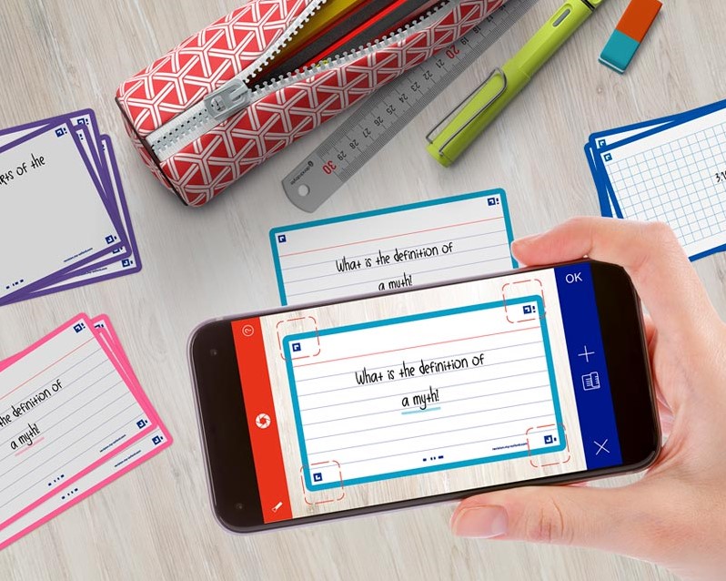 Flashcards Oxford 2.0 75x125mm gelijnd roze 80 stuks