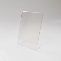 Prijskaarthouder 60x80mm transparant schuin model