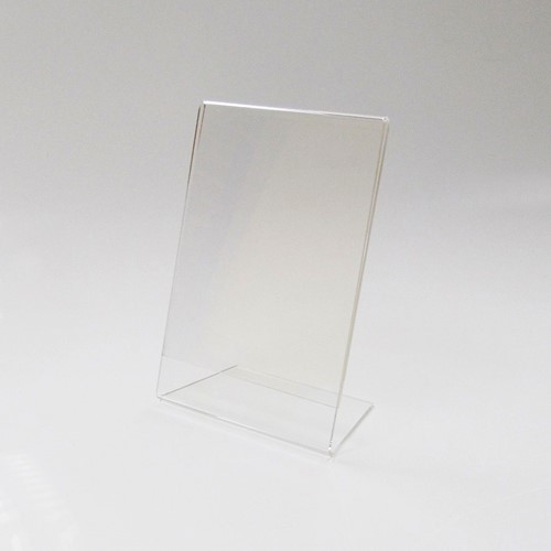 Prijskaarthouder 60x80mm transparant schuin model
