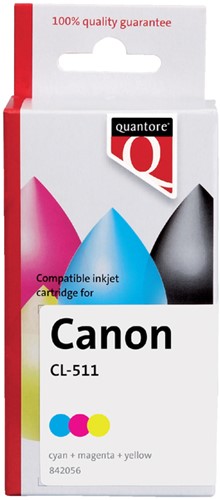 Inktcartridge Quantore alternatief voor Canon CL-511 kleur