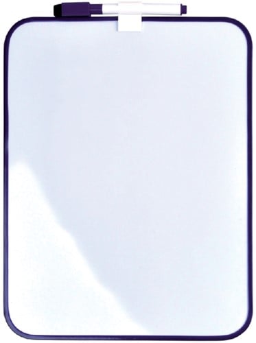 Whiteboard Desq 21,5x28cm + marker paars profiel