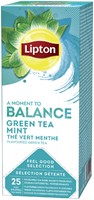 Thee Lipton Green Tea Mint 25 zakjes per stuk verpakt