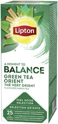 Thee Lipton Green Tea Orient 25 zakjes per stuk verpakt