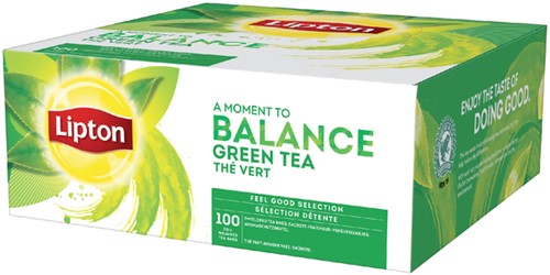 Thee Lipton Balance Green Tea 100 zakjes
