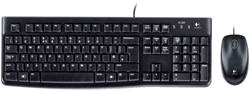 Toetsenbord + muis Logitech MK120 Qwerty USB zwart