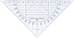 Geodriehoek Aristo 1550 160mm flexibel transparant