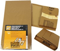 Wikkelverpakking CleverPack 275x335x20/80mm zelfklevende strip bruin 10 stuks-2