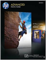 Fotopapier HP 13x18cm glossy 250 grams 25 vel Q8696A