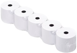 Kassarollen 37x70x12mm - 44 meter wit houtvrij papier per kassarol | afname per 5 rol