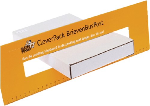 Brievenbusbox CleverPack A4 350x230x26mm karton wit 5 stuks-3
