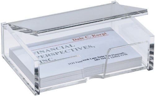 Visitekaartenbak Sigel VA112 90x55mm glashelder (106279)