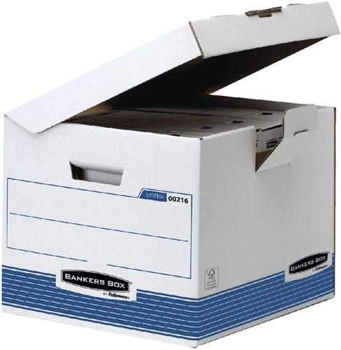 Archiefdoos Bankers Box system flip top kubus 350x293x370mm | afname per 10 stuks