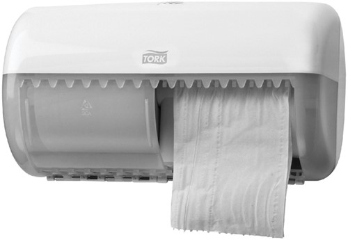 Toiletpapierdispenser Tork T4 Elevation Twin wit 557000