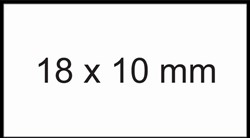 Prijsetiket 11x18mm Sato PB1 permanent wit 1.500 etiketten | afname per 50 rollen