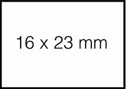 Prijsetiket 16x23mm Sato Duo 20 permanent wit 1.000 etiketten