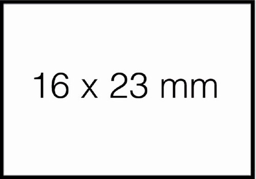 Prijsetiket 16x23mm Sato Duo 20 permanent wit 1.000 etiketten