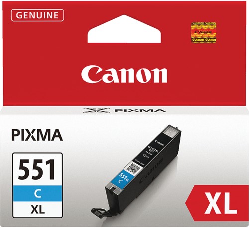 Inktcartridge Canon CLI-551CXL blauw