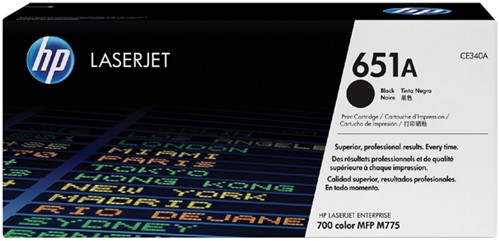 Toner HP CE340A 651A zwart