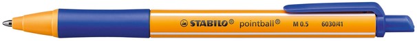 STABILO Pointball Pennen Blauw 2 Stuks Soepele Schrijfpen